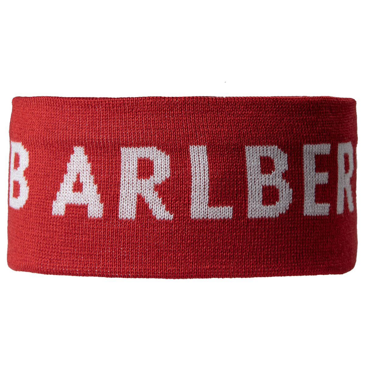 Strickstirnband rot Ski-Club Arlberg