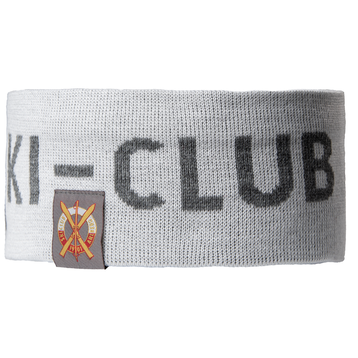 Strickstirnband weiss Ski-Club Arlberg